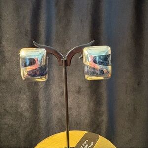 Taxco Sterling and Stone Clip On Earrings